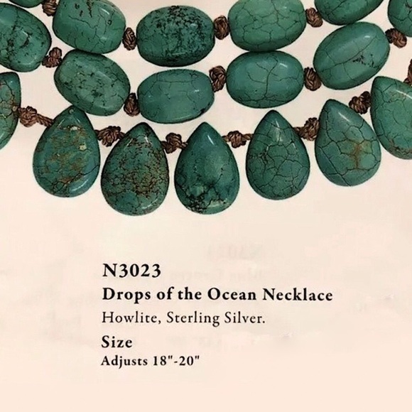 SILPADA N3023 Drops Of The Ocean Turquoise Necklace NIB - Picture 3 of 15